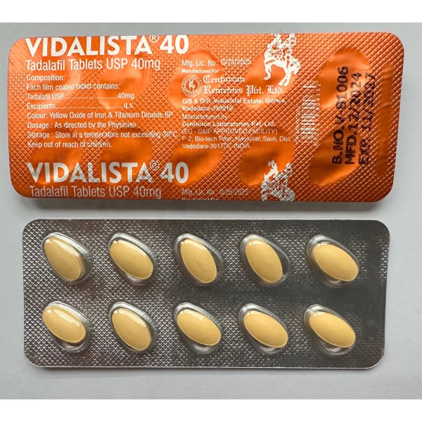 Tadalafil 40 mg Vidalista 40mg